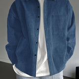 Men's Corduroy Jacket – Long Sleeve Classic Textured Casual Layer