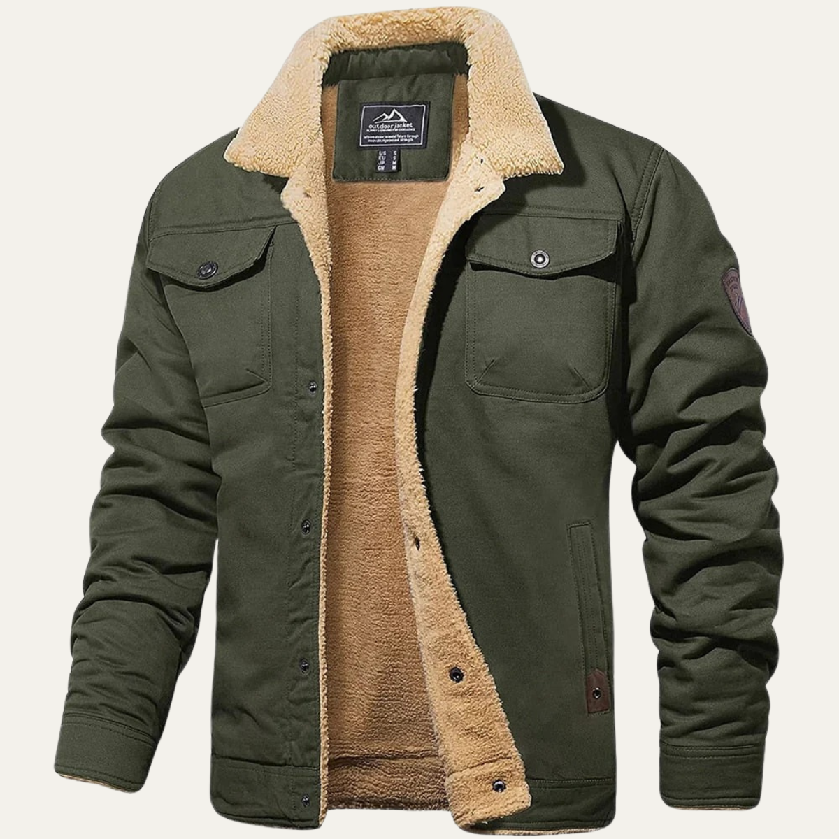 Men's Warm Fleece Lined Winter Coat | Ultimate Comfort & Classic Style