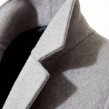 Men's Long Tailored Coat – Smart Winter Overcoat for Formal Wear