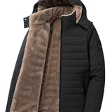 Men's Padded Hooded Coat – Insulated Winter Outerwear for Daily Wear