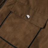 Men's Fleece-Lined Winter Jacket – Zip-Up Warm Casual Style