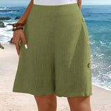 Comfortable Side Button Shorts | Mid-Thigh Summer Essential
