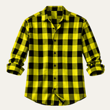 Men's Plaid Button-Up Shirt | Classic Comfort, Effortless Style