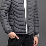 Men's Padded Hooded Jacket – Lightweight Insulated Winter Layer
