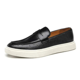 Men's Leather Loafer Sneakers | Premium Comfort, Versatile Style