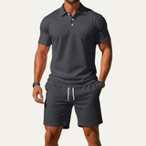 Men's Summer Polo Shirt and Shorts Set | Casual Comfort Style