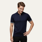 Men's Short Sleeve Zip Polo | Premium Comfort & Refined Style
