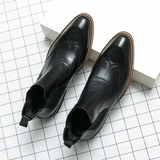 Men's Chelsea Boots | Premium Leather Brogue Style