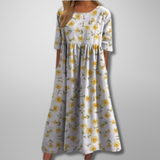 Floral Midi Dress | Relaxed Fit for Effortless Style