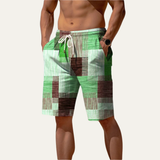 Men's Drawstring Summer Shorts | Casual Comfort, Checked Style
