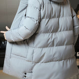 Men's Hooded Longline Coat – Warm Mid-Length Winter Overcoat