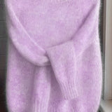 Women's Crew Neck Jumper – Soft Textured Knit Sweater Top