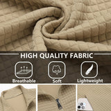Men's Textured Zip Jacket – Stand Collar Smart Casual Outerwear
