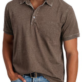 Men's Classic Polo Shirt – Refined Fit Short Sleeve Casual Top
