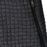 Men's Textured Stand Collar Jacket – Smart Casual Autumn Style