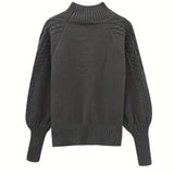 Women's Cable Knit Jumper – Cosy Comfort Fit Winter Sweater