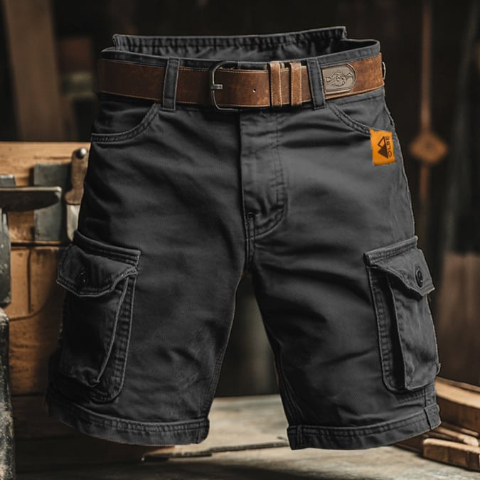 Men's Vintage Cargo Shorts – Relaxed Fit Utility Summer Shorts