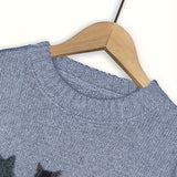 Women's Cat Print Jumper – Novelty Knit Sweater for Cat Lovers