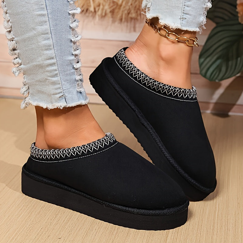 Women's Cosy House Slippers - Soft Lined Non-Slip Indoor Shoes