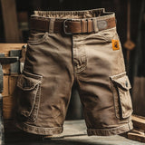 Men's Vintage Cargo Shorts – Relaxed Fit Utility Summer Shorts