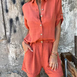Women's Two Piece Shorts Set | Lightweight Comfort for Summer Days