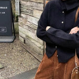 Wool-Cashmere Ribbed Turtleneck Cardigan | Luxurious Warmth & Timeless Style