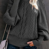 Women's Cable Knit Jumper – Cosy Comfort Fit Winter Sweater