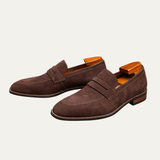 Men's Suede Penny Loafers | Classic Comfort & Timeless Style