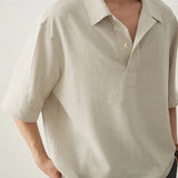 Men's Modern Linen Polo | Effortless Summer Style