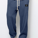 Men's Wide Leg Drawstring Trousers – Casual Adjustable Waist