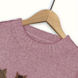 Women's Cat Print Jumper – Novelty Knit Sweater for Cat Lovers