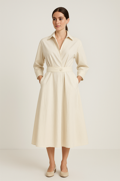 Charlotte™ | Effortless Cotton Shirt Dress