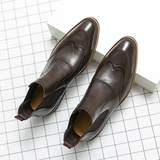 Men's Chelsea Boots | Premium Leather Brogue Style