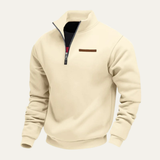 Men's Warm Stand Collar Half Zip Sweater | Cozy Comfort, Modern Style