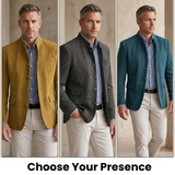 Men's Textured Button Cardigan - Tailored Fit Layering Piece