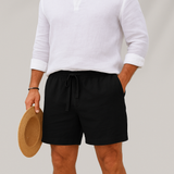 Men's Lightweight Relaxed Fit Linen Summer Shorts | Breathable Comfort, Effortless Style