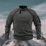Men's Stand Collar Zip Pullover – Warm Soft Knit Jumper Top