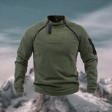 Men's Stand Collar Zip Pullover – Warm Soft Knit Jumper Top