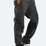 Men's Wide Leg Cargo Trousers – Classic Relaxed Fit Cargo Pants