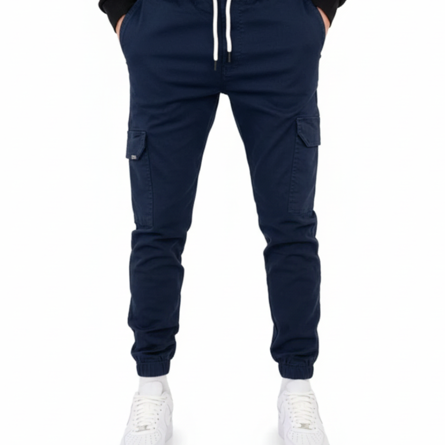 Men's Utility Cargo Trousers – Casual Multi Pocket Work Pants