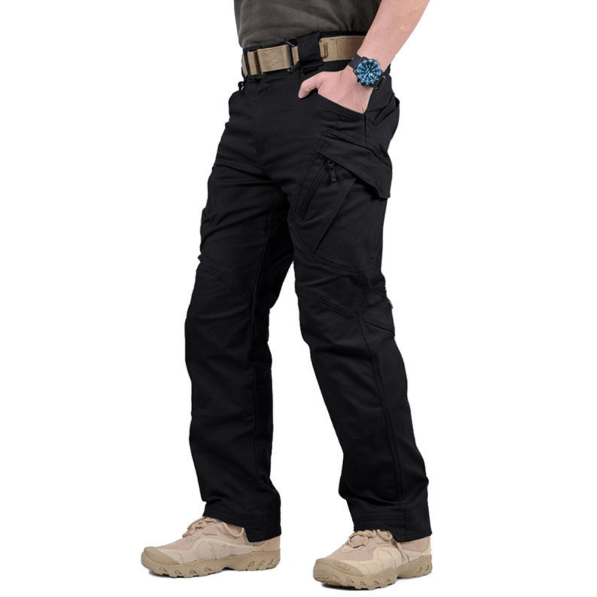 Men's Tactical Cargo Trousers – Hardwearing Utility Pocket Pants