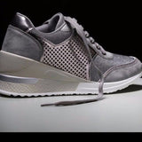 Wedge Lace-Up Sneakers | City-Ready Lift with Everyday Comfort