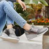 Wedge Lace-Up Sneakers | City-Ready Lift with Everyday Comfort