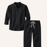 Men's Summer Sets | Retro Cotton & Linen Comfort