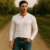 Men's Long Sleeve Cotton Polo | Classic Comfort & Timeless Style