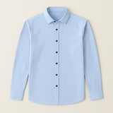 Men's Linen Shirt | Tailored Comfort with Contrast Button Style