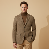 Men's Herringbone Tweed Blazer | Timeless Sophistication, All-Season Comfort