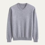Men's Merino Wool V-Neck Sweater | Premium Comfort & Timeless Style