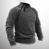 Men's Stand Collar Zip Pullover – Warm Soft Knit Jumper Top