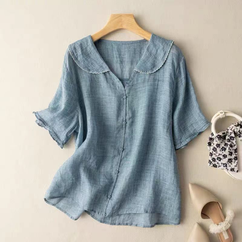 Vintage Button Blouse | Timeless Elegance with Modern Comfort